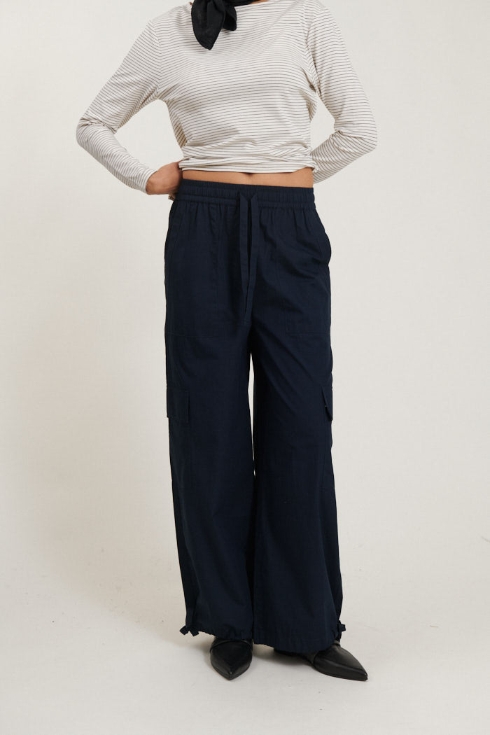 Basic Apparel Tilde Loose Cargo Pants Pants 606 Sky Captain